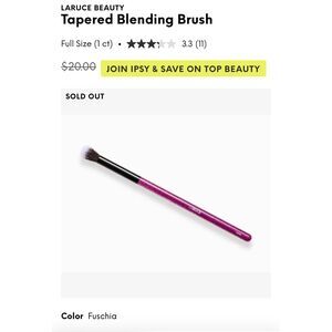 NIB Laruce Beauty Tapered Blending Eyeshadow Brush Cruelty-Free